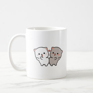 Peach And Goma Valentine's Day Cute Mochi Cat Mug - Jolly Family Gifts