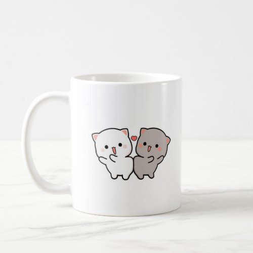 cute cats mochi coffee mug