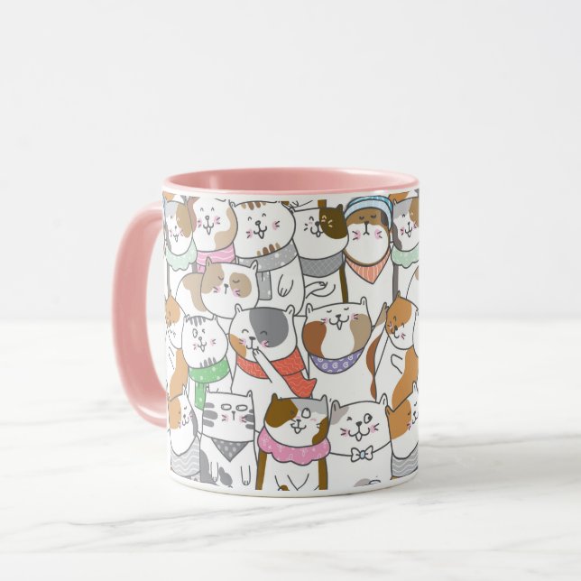 Cute Cats Mug (Front Left)