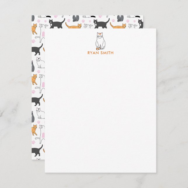 Cute Cats Note Card (Front/Back)