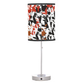 cute cats pattern art table lamp (Back)
