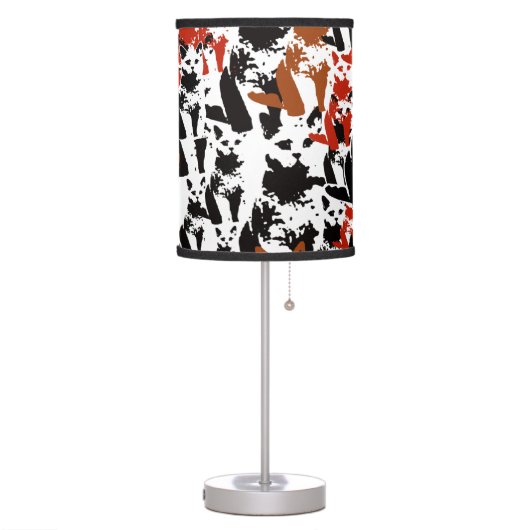 cute cats pattern art table lamp (Left)