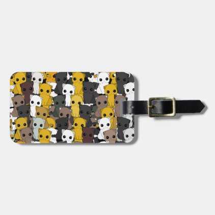 Cute cats pattern bag tag