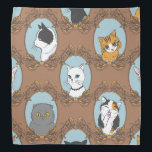 Cute Cats Pattern Bandana<br><div class="desc">Cute Cats Pattern</div>