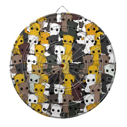 Cute cats pattern dartboard