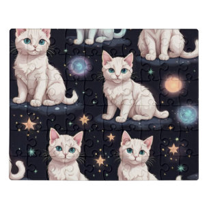 Cute Cats Pattern  Jigsaw Puzzle