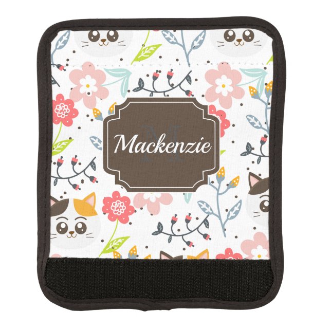 Cute Cats Pattern Luggage Handle Wrap (Front)