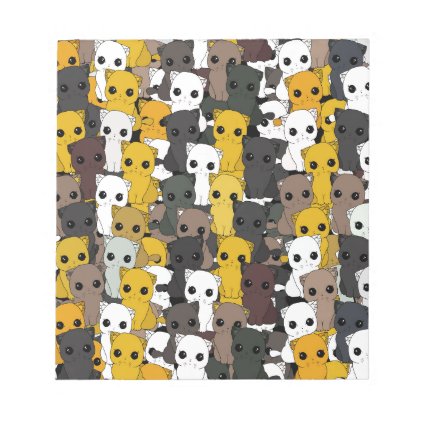 Cute cats pattern notepad