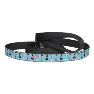 Cute cats pattern on a blue background pet leash