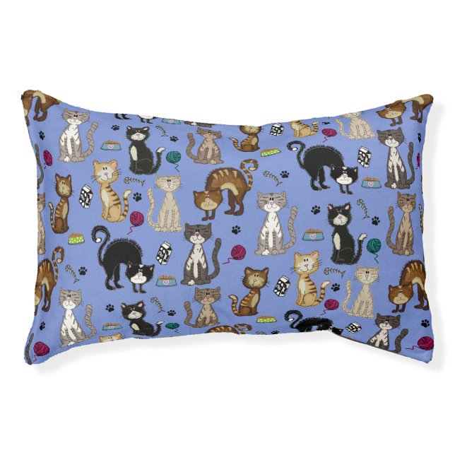 Cute Cats Pattern Pet Bed (Front)