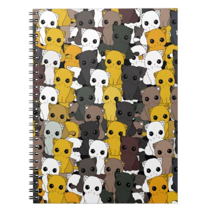 Cute cats pattern spiral notebook