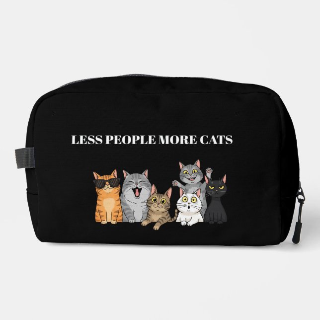 Cute Cats Pattern Toiletry Bag & Cosmetic Case (Front)