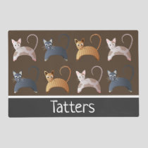 "Cute Cats" Personalized & Reversible Cat Placemat