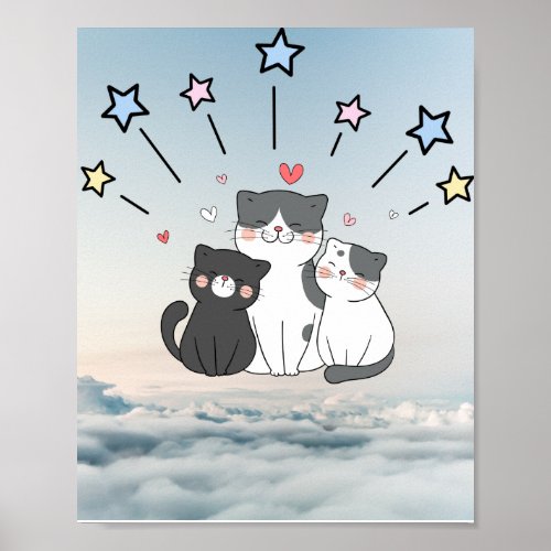 cute cats poster