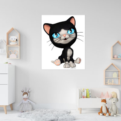 Cute Cats: PussPuss the Cute Cartoon Kitten