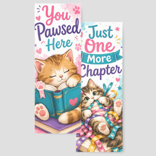 Cute Cats Reading Bookmarks