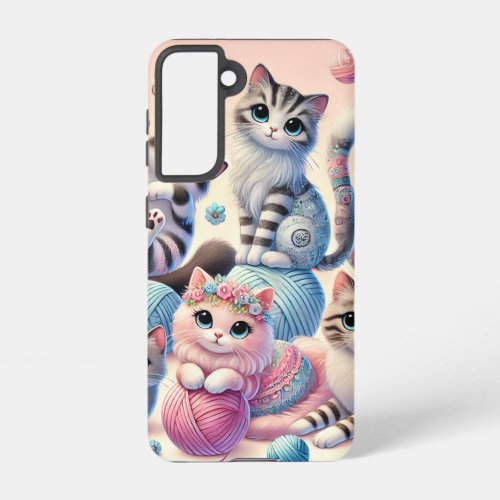 Cute Cats Samsung Galaxy S21 Case