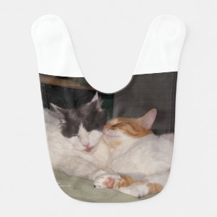 Cute Cats sleeping Baby Bib