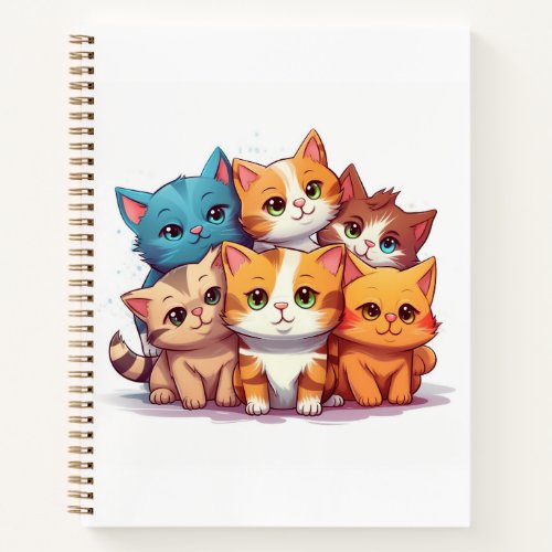 Cute Cats Spiral Notebook