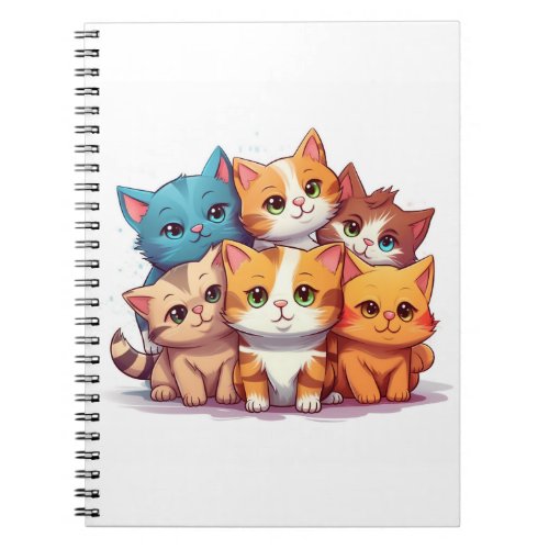 Cute Cats Spiral Notebook