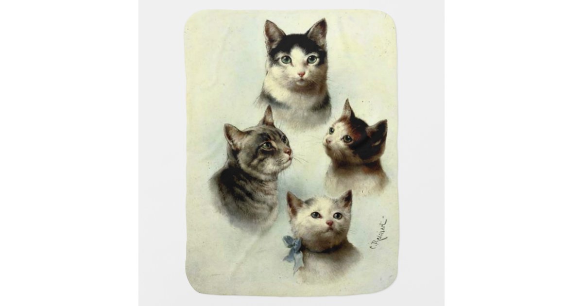 Cute Cats Swaddle Blanket Zazzle