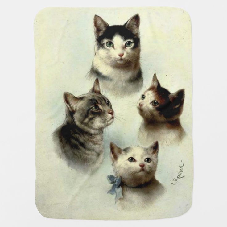 Cute Cats Swaddle Blanket Zazzle