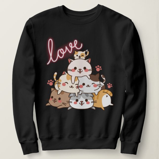 Cute Cats Sweatshirt (Design Front)