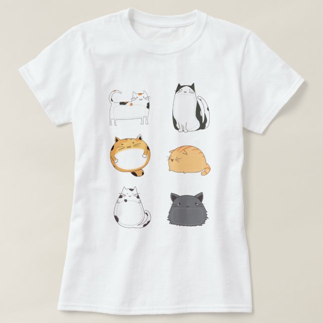 Cute Cats T-Shirt (Design Front)