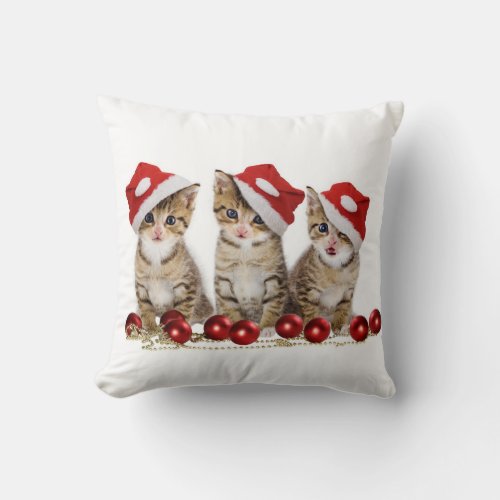 Cute Cats Throw Pillow