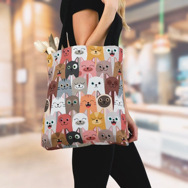 Cute Cats Tote Bag (Creator Uploaded)