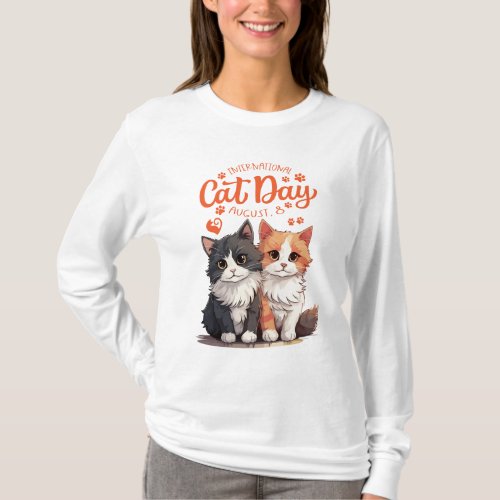 Cute cats tshirt for women 