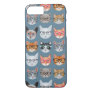 Cute Cats Wearing Glasses Pattern iPhone 8/7 Case