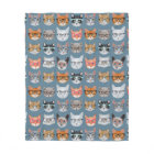 Cute Cats Wearing Glasses Pattern