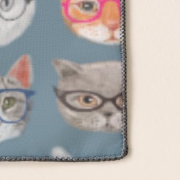 Cute Cats Wearing Glasses Pattern Scarf by funkypatterns at Zazzle