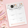 Cute Cats Weekly Planner Personalized Notepad