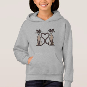 Cute Cats With Lovely Heart Hoodie