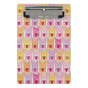 Cute Cats with Loving Hearts Mini Clipboard