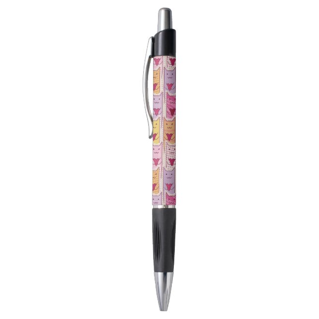 Cute Cats with Loving Hearts Pen (Top (Vertical))