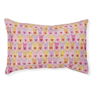 Cute Cats with Loving Hearts Pet Bed