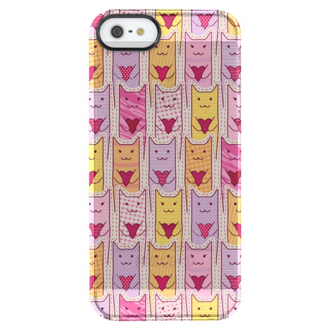Cute Cats with Loving Hearts Uncommon iPhone Case (Back)