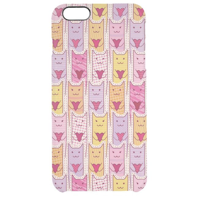 Cute Cats with Loving Hearts Uncommon iPhone Case (Back)