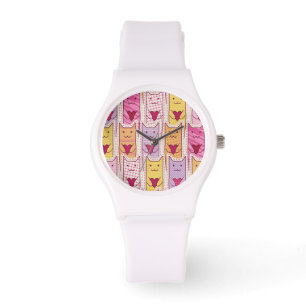 Cute Cats with Loving Hearts Watch