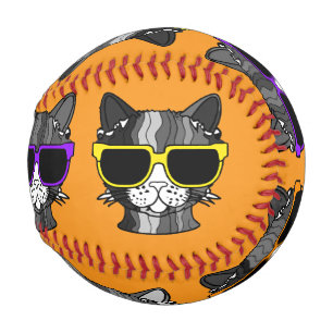 Cute Cats with Sunglasses Baseball