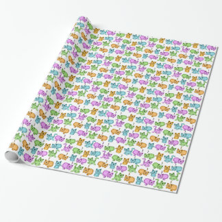 cute cats wrapping paper