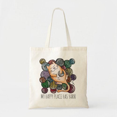 Cute Cats Yarn Heaven Knitting Wool Tote Bag