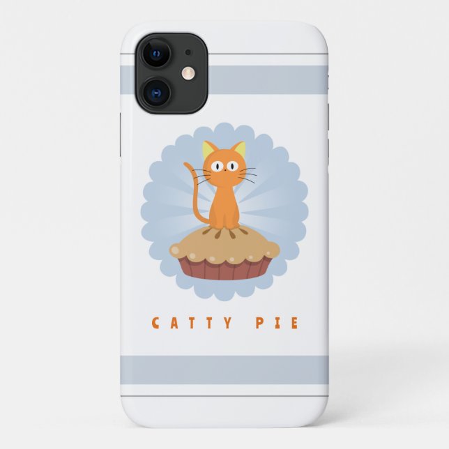 Cute Catty Pie Cat Lover Case-Mate iPhone Case (Back)