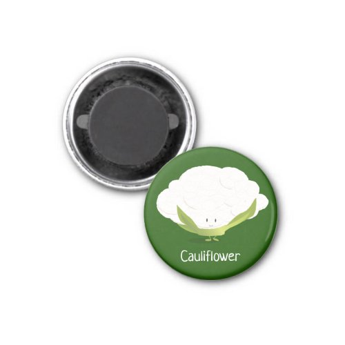 Cute Cauliflower Vegetable Food Magnet