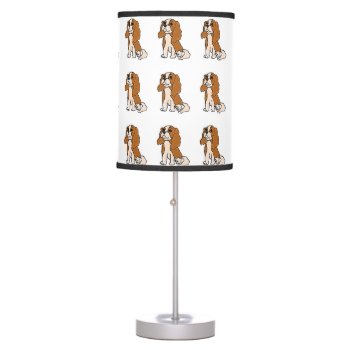 Cute Cavalier King Charles Dog Lamp by Petspower at Zazzle