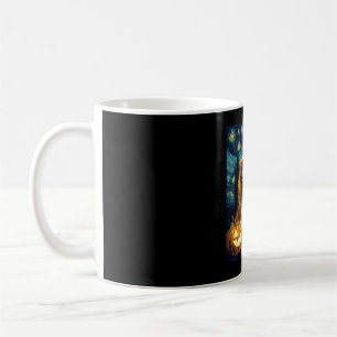 Cute Cavalier King Charles Spaniel Dog Halloween J Coffee Mug
