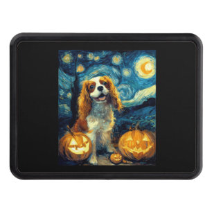 Cute Cavalier King Charles Spaniel Dog Halloween J Hitch Cover